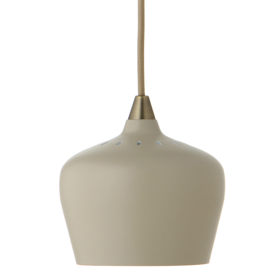 Лампа подвесная Cohen Small, 15х?16 см, серо-коричневая матовая, коричневый шнур - фото 1 - id-p167306556