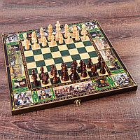 Настольная игра 3 в 1 "Бородино" шахматы, шашки, нарды 50х50