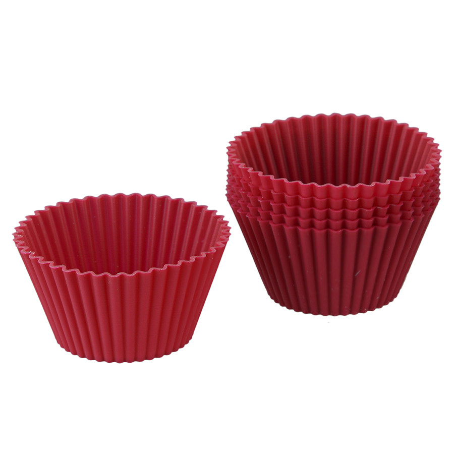 Набор из 6 силиконовых форм для приготовления кексов Cupcake - фото 4 - id-p167307534