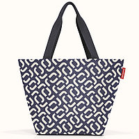 Сумка Shopper M signature navy