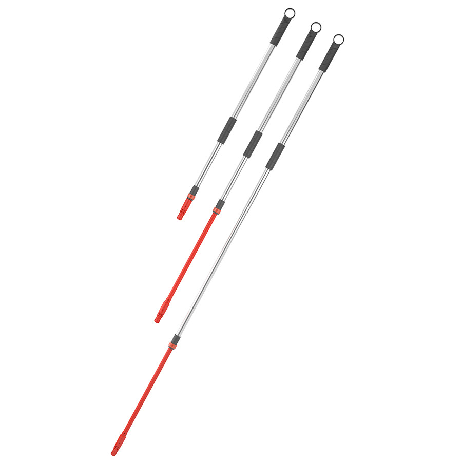 Ручка для швабры телескопическая 160 см с гибкой штангой 40 см - фото 10 - id-p167309651