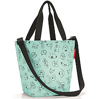 Сумка детская Shopper XS cats and dogs mint