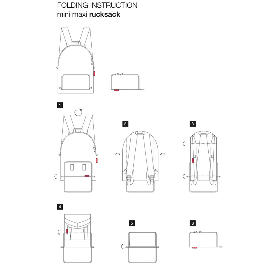 Рюкзак складной Mini maxi azure dots - фото 5 - id-p167309686