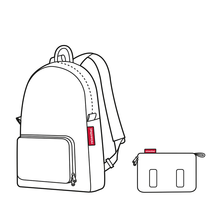 Рюкзак складной Mini maxi glencheck red - фото 5 - id-p167309693