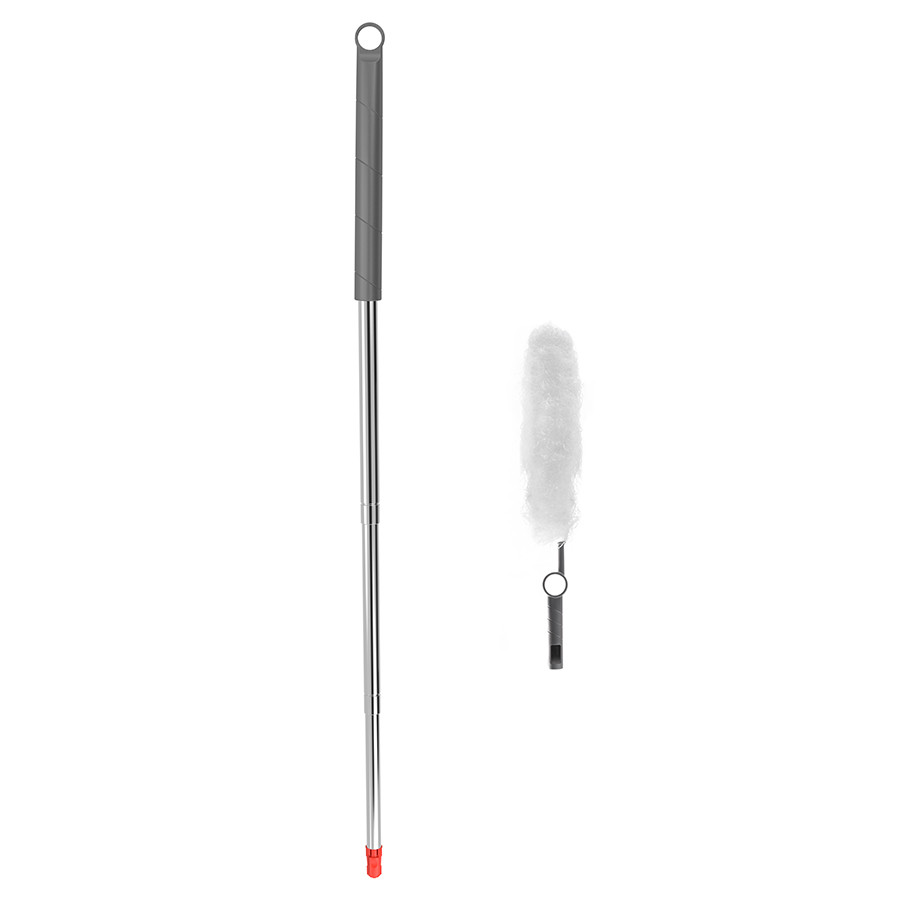 Набор из телескопической ручки 135 см и съёмного основания с метелкой из микрофибры - фото 1 - id-p167307642
