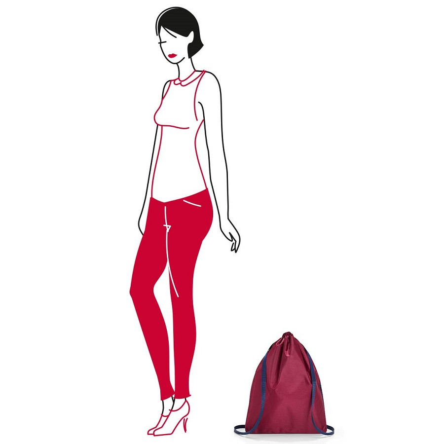 Рюкзак складной Mini maxi sacpack dark ruby - фото 3 - id-p167309697
