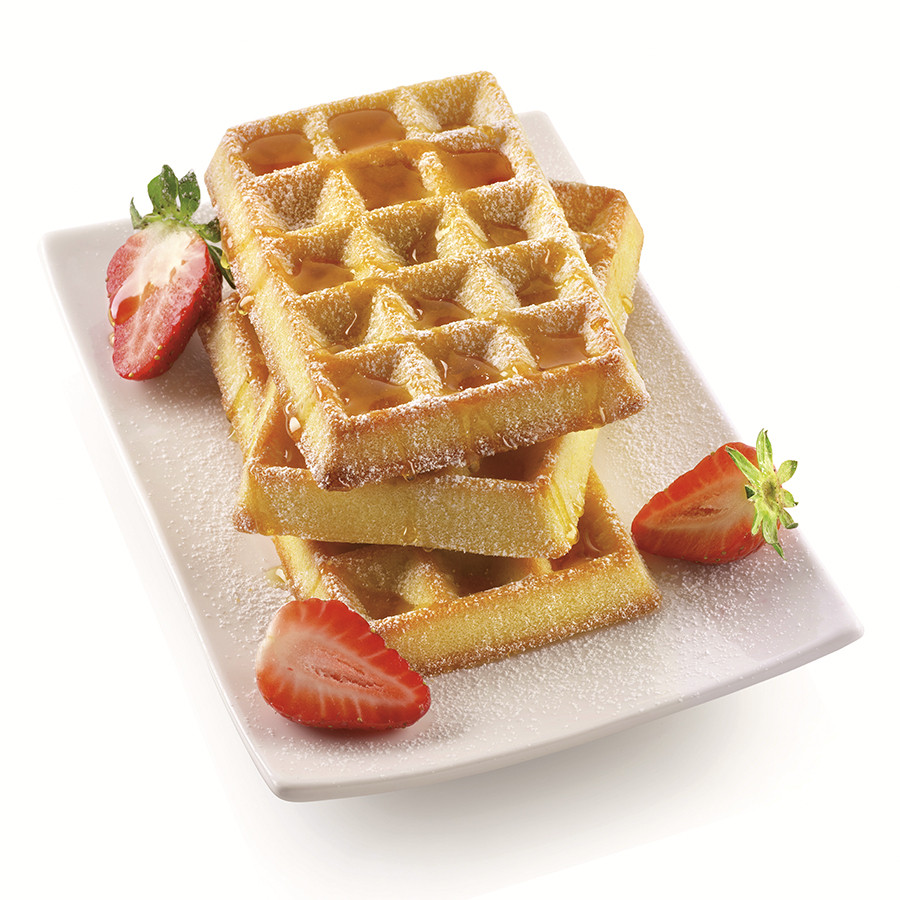 Форма для приготовления вафель Waffel Classic силиконовая золотая - фото 2 - id-p167312651