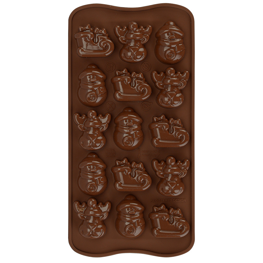 Форма для приготовления конфет Choco Winter силиконовая - фото 3 - id-p167312663