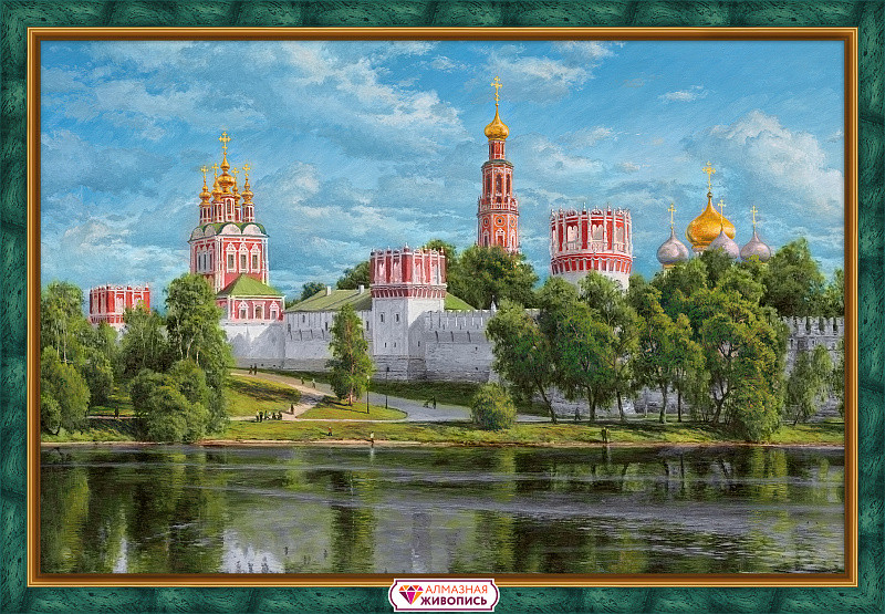 Картина стразами "Новодевичий монастырь" - фото 1 - id-p167325353
