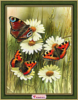 Картина стразами "Бабочки"