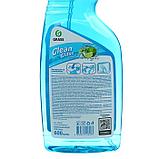 Средство для мытья стёкол и зеркал Clean Glass блеск стёкол и зеркал "Голубая лагуна" 600 мл, фото 6