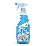 Средство для мытья стёкол и зеркал Clean Glass блеск стёкол и зеркал "Голубая лагуна" 600 мл, фото 5