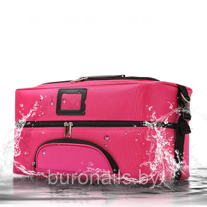 Сумка (косметичка) "Portofiano", универсальная , цвет розовый (каркасная) , размер 45 см - фото 4 - id-p167331912