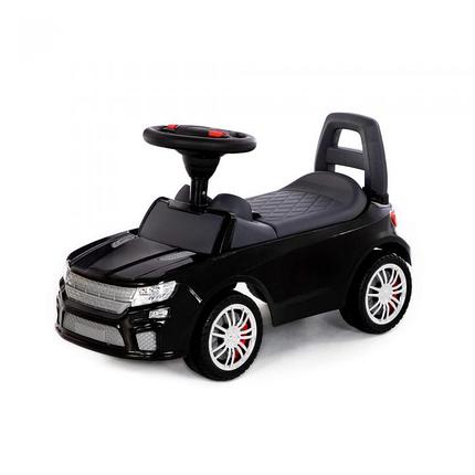 Каталка-автомобиль "SuperCar" №6 со звуковым сигналом (чёрная), фото 2