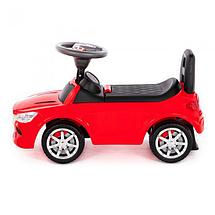 Каталка-автомобиль "SuperCar" №4 со звуковым сигналом (красная), фото 2