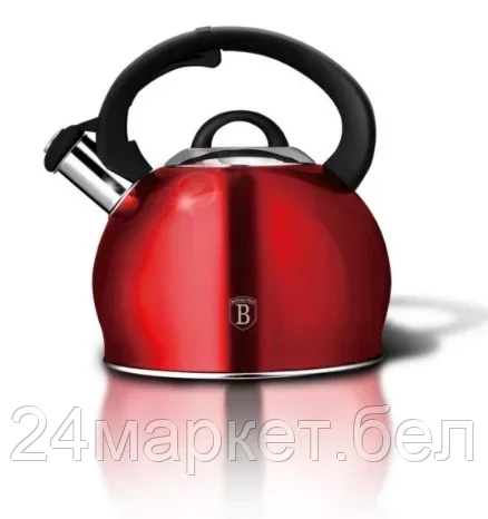 BH-1074 Burgundy Metallic Line 3,0л. Чайник со свистком BERLINGER HAUS, фото 2