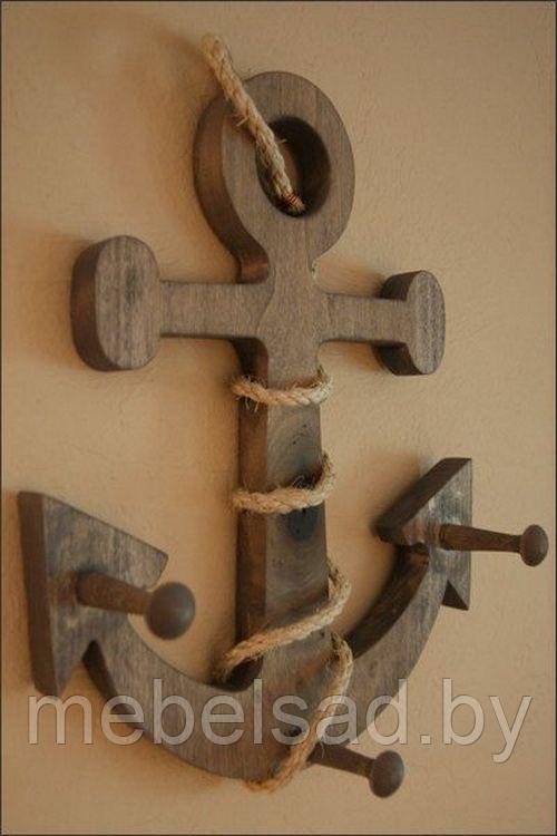 Якорь декоративный деревянный "Морской №4" - фото 1 - id-p167351730