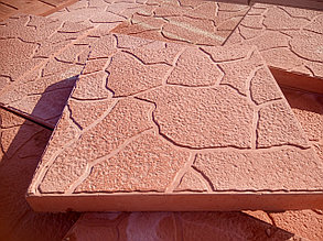 Тротуарная плитка КРАСНАЯ "Черепаха" 30х30х3см