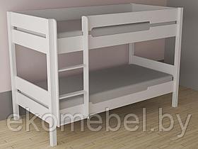 Двухъярусная кровать  "Амелия" (90х200 см) Массив сосны