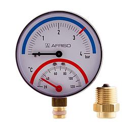 Термоманометр Afriso TM 80 RAD 0-10 бар