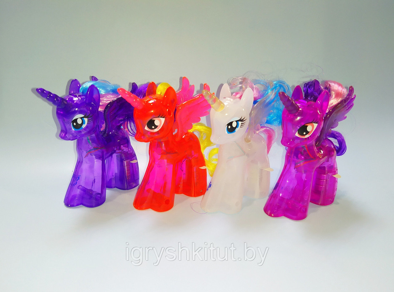 Пони светящийся "My little pony", 4 расцветки, без индивидуальной упаковки - фото 4 - id-p137286391