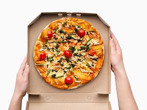 Коробка для пиццы 370х370х40мм, крафт, фото 2