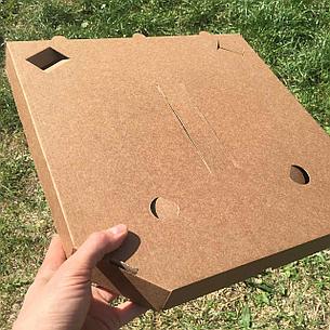 Коробка для пиццы 370х370х40мм, крафт, фото 2