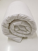 Одеяло стеганое двуспальное (2.0) 175x205 (дизайн-клетка) Микрофибра (Opt white) "Лебяжий пух"