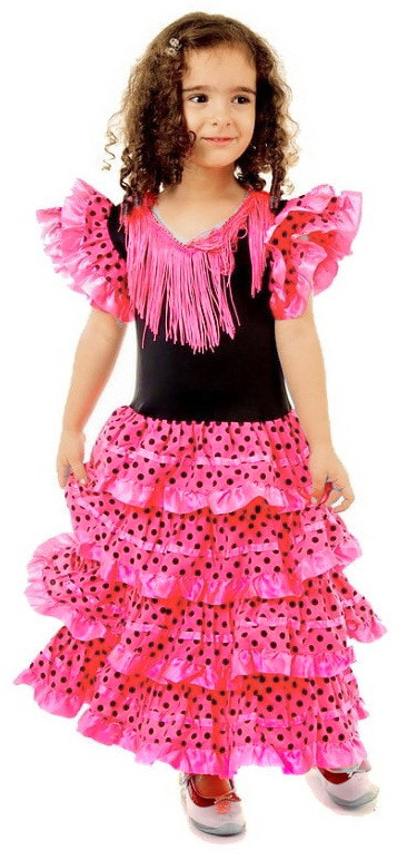Платье танцевально-карнавальное "Фламенко" на 7-9 лет - фото 2 - id-p167355812