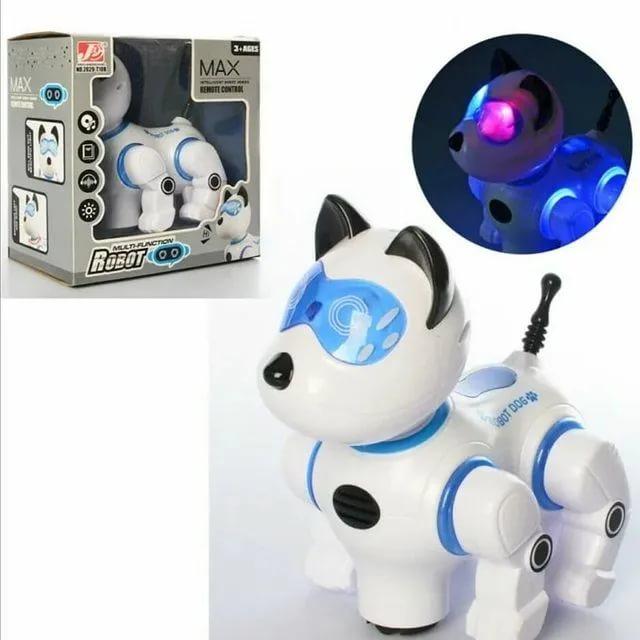 Интерактивный собака робот арт.2629-T10B работает от батареек, светозвуковые эффекты. ст - фото 3 - id-p167365449