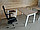 Стол письменный на металлокаркасе. Стол+Тумба+Приставной стол, фото 7