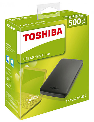 Внешний жесткий диск 500GB TOSHIBA Canvio Basics, USB 3.0, фото 2