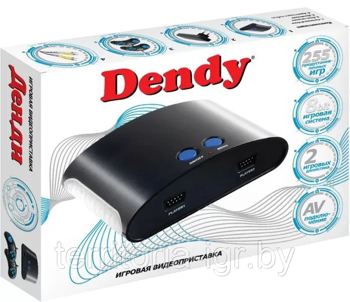 Игровая приставка Dendy 8 Bit 255 игр - фото 1 - id-p167373653