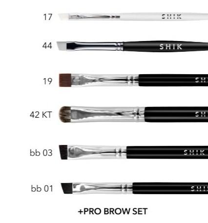 SHIK Набор кистей для оформления бровей PROBROW bb 01-05 / BRUSH SET PROBROW bb 01-05