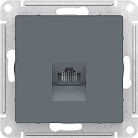 Розетка компьютерная RJ45 кат.5E, цвет Грифель (Schneider Electric ATLAS DESIGN)