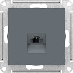 Розетка компьютерная RJ45 кат.5E, цвет Грифель (Schneider Electric ATLAS DESIGN)