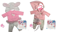 YLC40E Набор одежды для куклы "Yale baby" с подгузником и пустышкой. (Размер до 45 см)