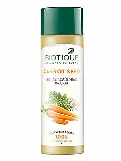 Масло для тела омолаживающее после душа с морковью Carrot Seed Biotique, 120 мл