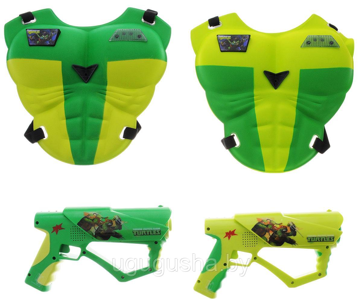 Игоровой набор IMC Toys "Черепашки ниндзя" с и/к лучом (2 пистолета, 2 бронежилета) - фото 2 - id-p167380842