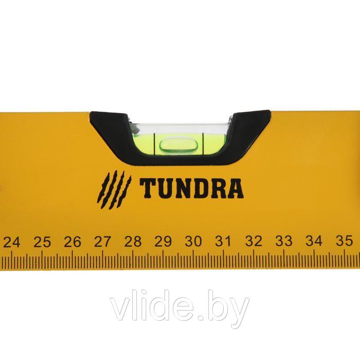 Уровень алюминиевый магнитный TUNDRA, эргономичные ручки, 3 глазка, 600 мм - фото 4 - id-p167384943