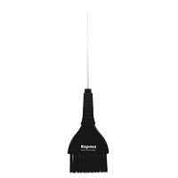 Кисть прямая с металлическим хвостиком для окрашивания 252*58 мм, черная (Капус, Kapous)