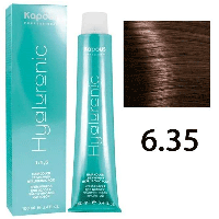 Крем-краска для волос Hyaluronic acid 6.35 Темный блондин каштановый, 100мл (Капус, Kapous)