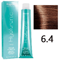 Крем-краска для волос Hyaluronic acid 6.4 Темный блондин медный, 100мл (Капус, Kapous)