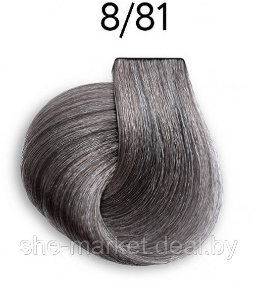 Перманентная крем-краска для волос Color Platinum Collection, тон: 8/81 светло-русый, жемчужный, 100 (OLLIN - фото 1 - id-p167385419