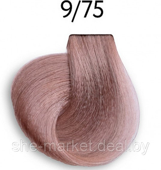 Перманентная крем-краска для волос Color Platinum Collection, тон: 9/75 блондин, коричнево-махагонов (OLLIN - фото 1 - id-p167385645