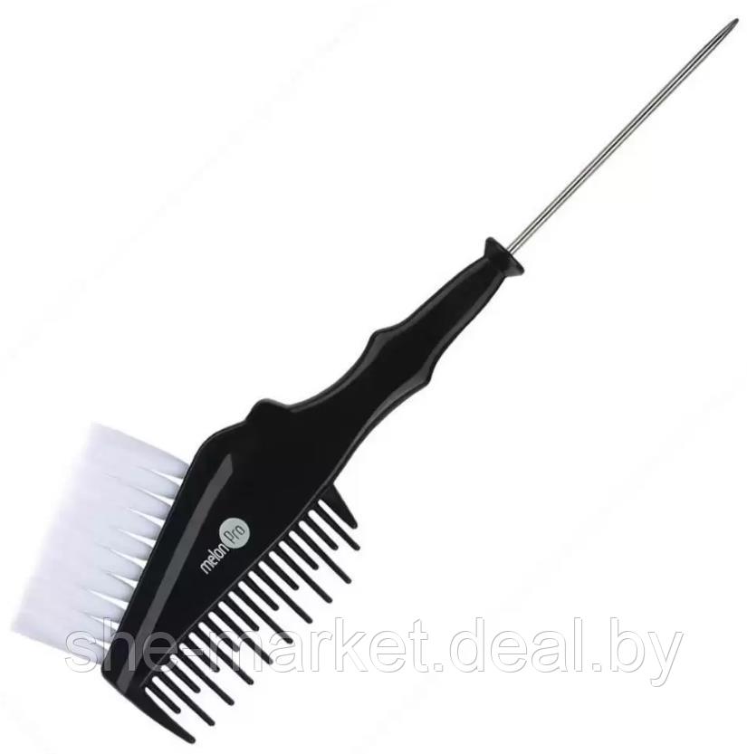 Кисть для окрашивания волос с расческой и металлическим хвостом (Melon Pro) - фото 1 - id-p167383794