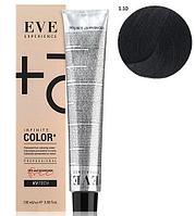 Стойкая крем-краска для волос EVE Experience 1.10 сине-черный, 100 мл (Farmavita)