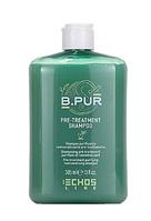 Очищающий реминерализующий шампунь для волос для предварительного ухода B.PUR, 385 мл (Echosline)