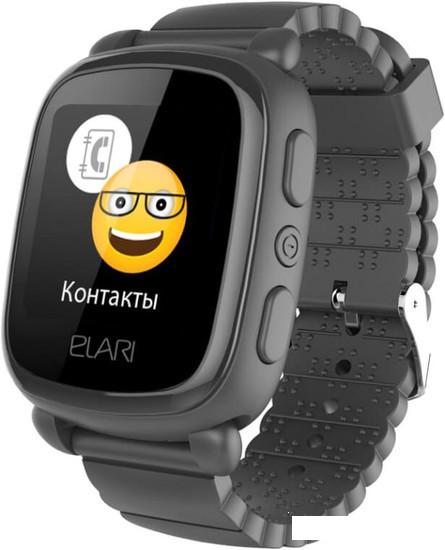 Умные часы Elari KidPhone 2 (черный) - фото 1 - id-p167390639