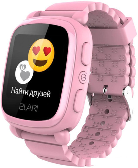 Умные часы Elari KidPhone 2 (розовый) - фото 1 - id-p167394506